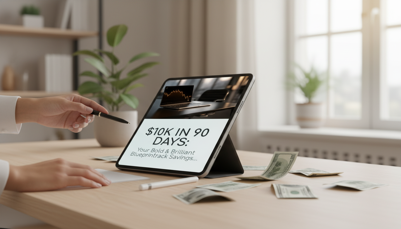 Save $10,000 in 90 Days: Weekly Targets & System