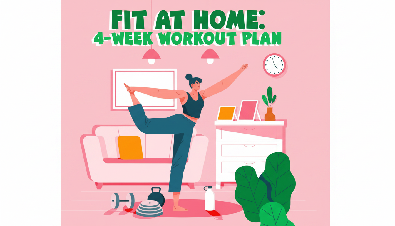 4-Week At-Home Workout Plan (Minimal Gear) + Daily Stretches
