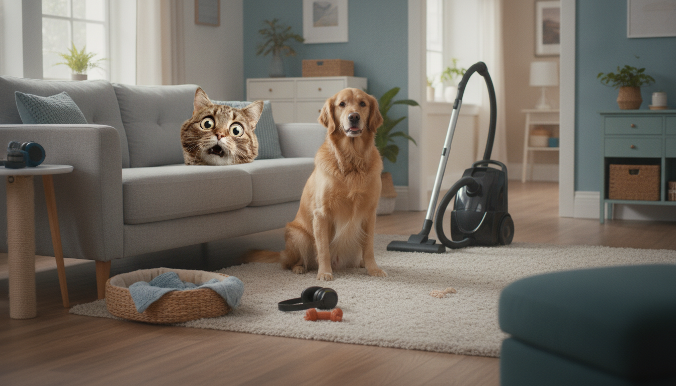 Vacuum Stress in Pets: Calm Cleaning Tips for Cats & Dogs