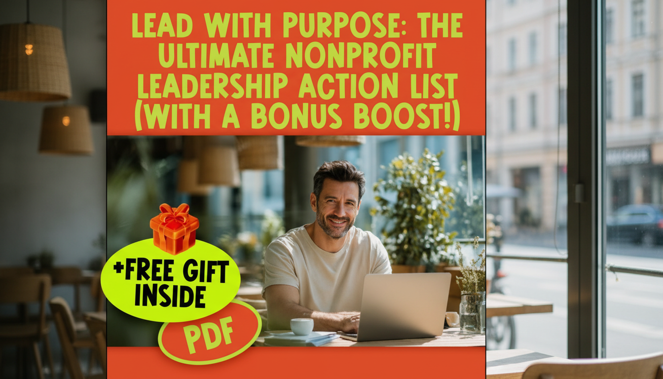 Nonprofit Leadership Action List: Weekly to Quarterly